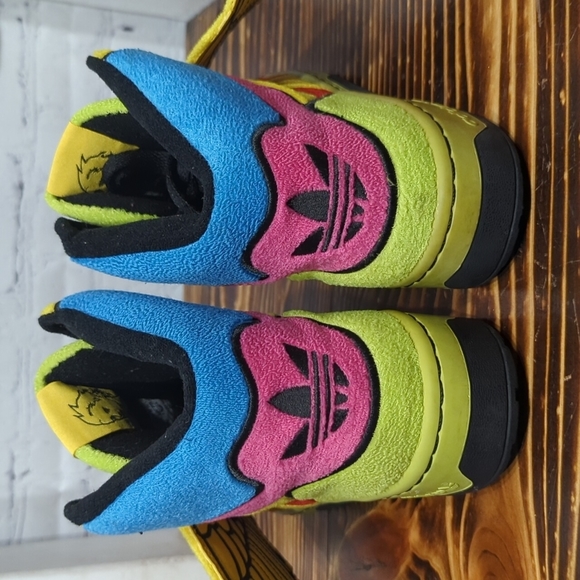 🔥Adidas x Jeremy Scott Wings Sun Poppy Rainbow Rare Colorway Sz. 8M - Picture 4 of 10